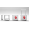 RED ELYPSE PVC promo stolík, reklamný pult